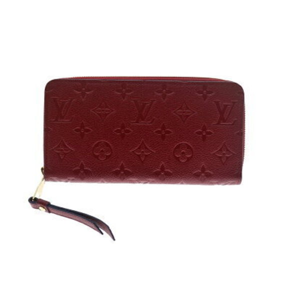 Louis Vuitton Zippy Wallet Zip Long Empreinte Leather Cherry Berry Red - Picture 1 of 6